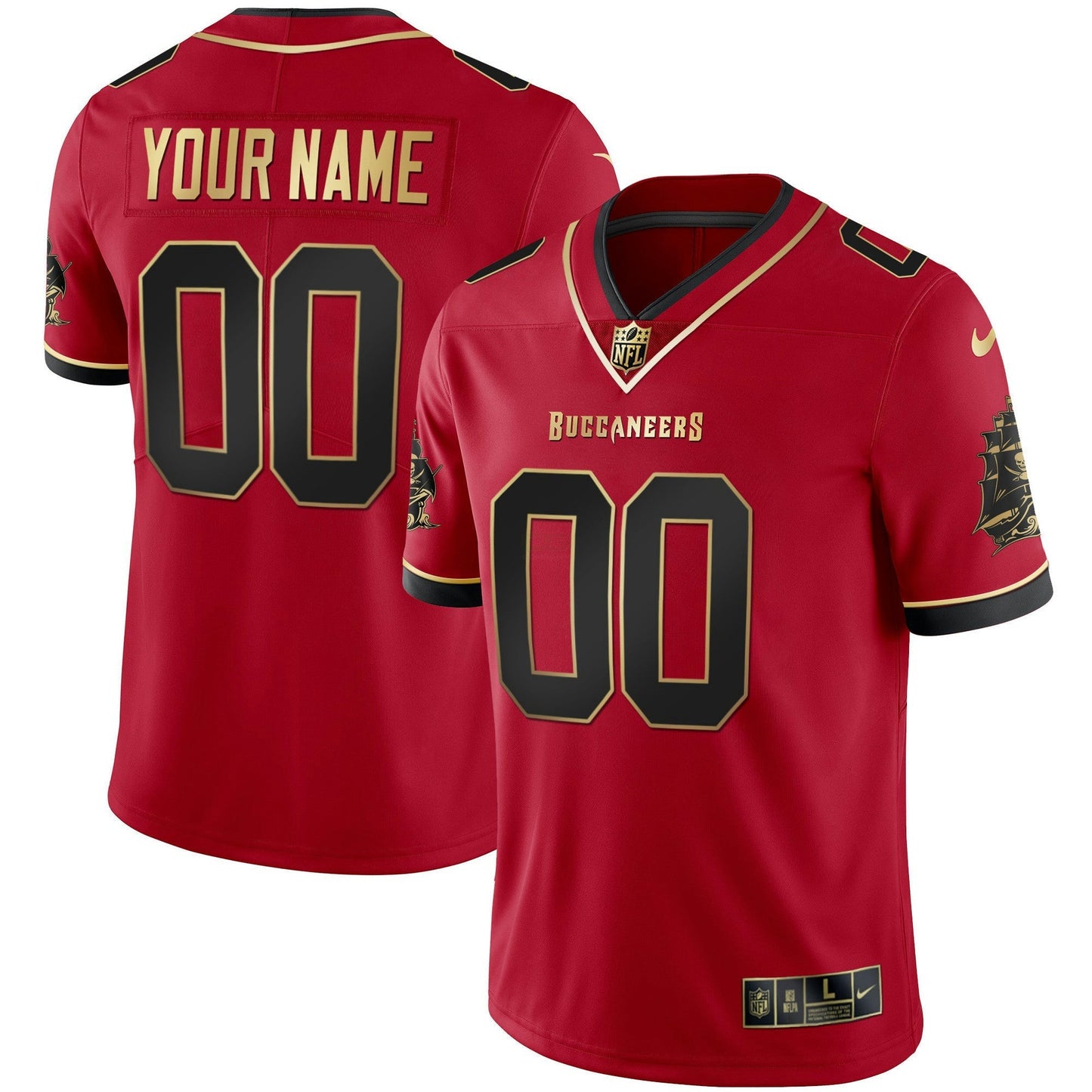 Camisa NFL Tampa Bay Buccaneers Custom Name & Number Jersey