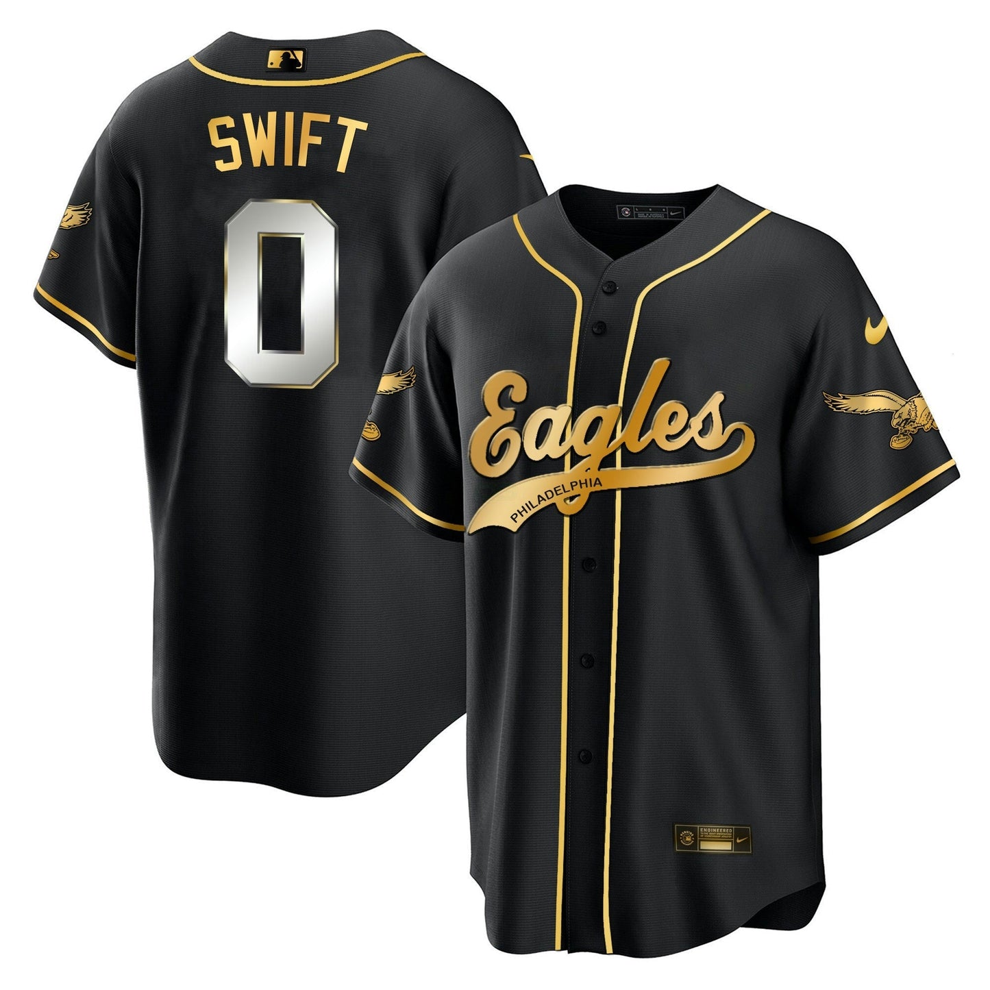 Camisa NFL D’Andre Swift Kelly Green Jersey