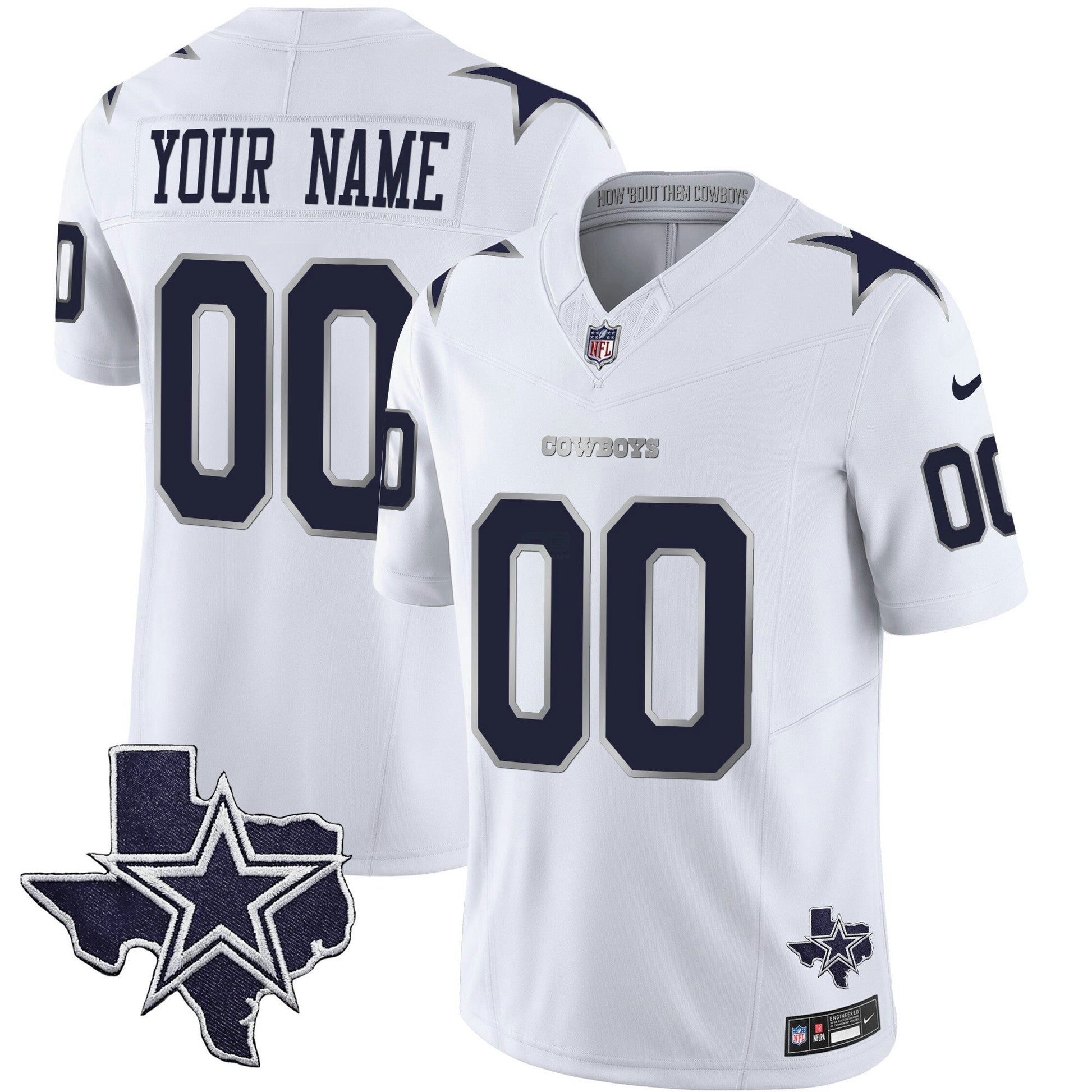 Camisa NFL Dallas 2024 Winter Warrior Vapor Limited Jersey - Branca
