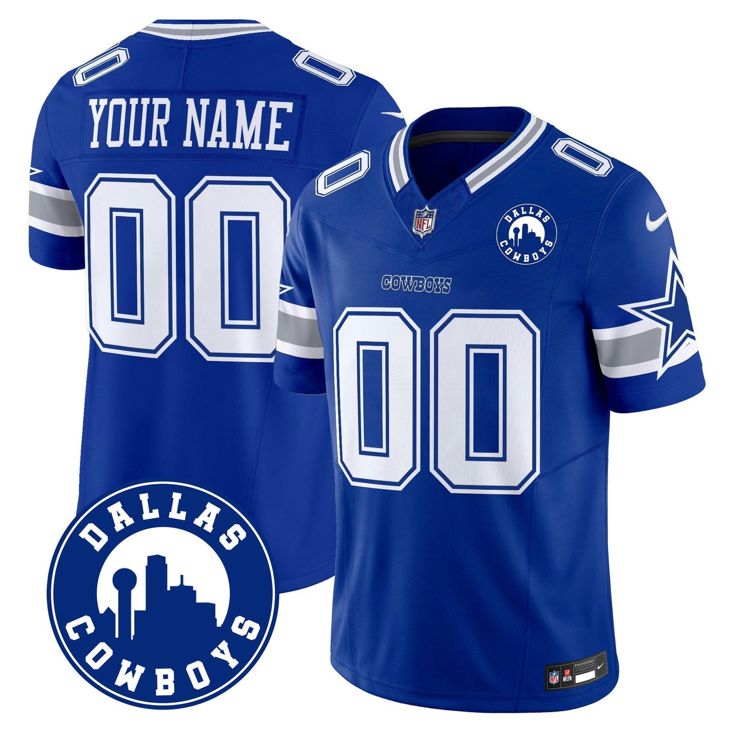 Camisa NFL “Dallas City” Patch Vapor Limited Jersey