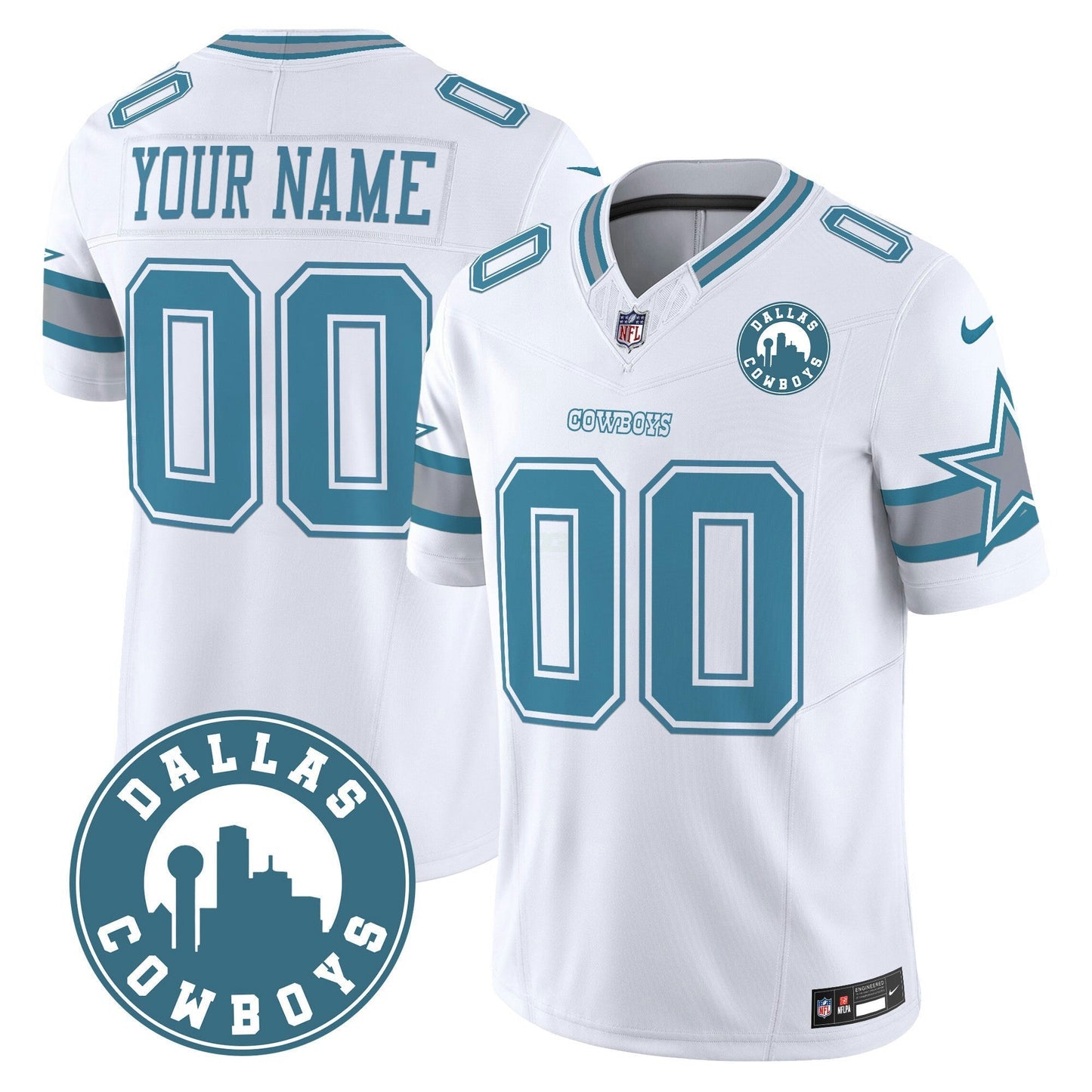 Camisa NFL “Dallas City” Patch Vapor Limited Jersey