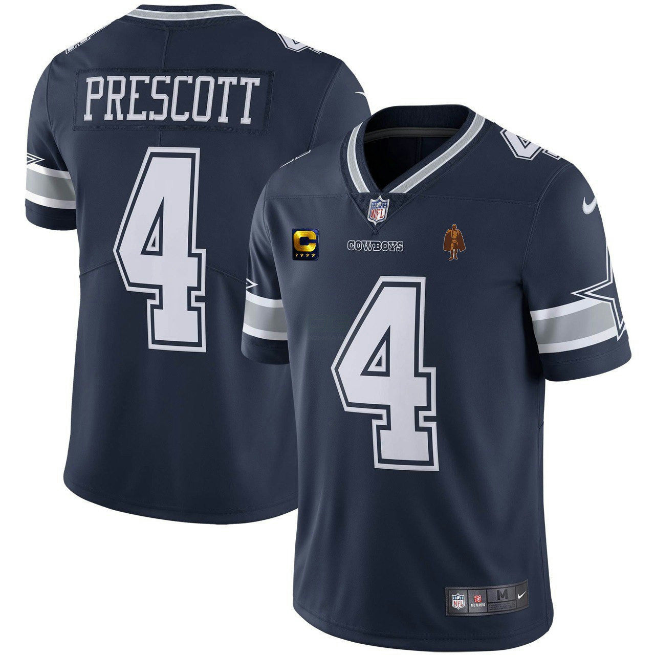 Camisa NFL Dallas Dak Prescott Walter Payton Patch Jersey
