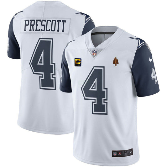 Camisa NFL Dallas Dak Prescott Walter Payton Patch Jersey