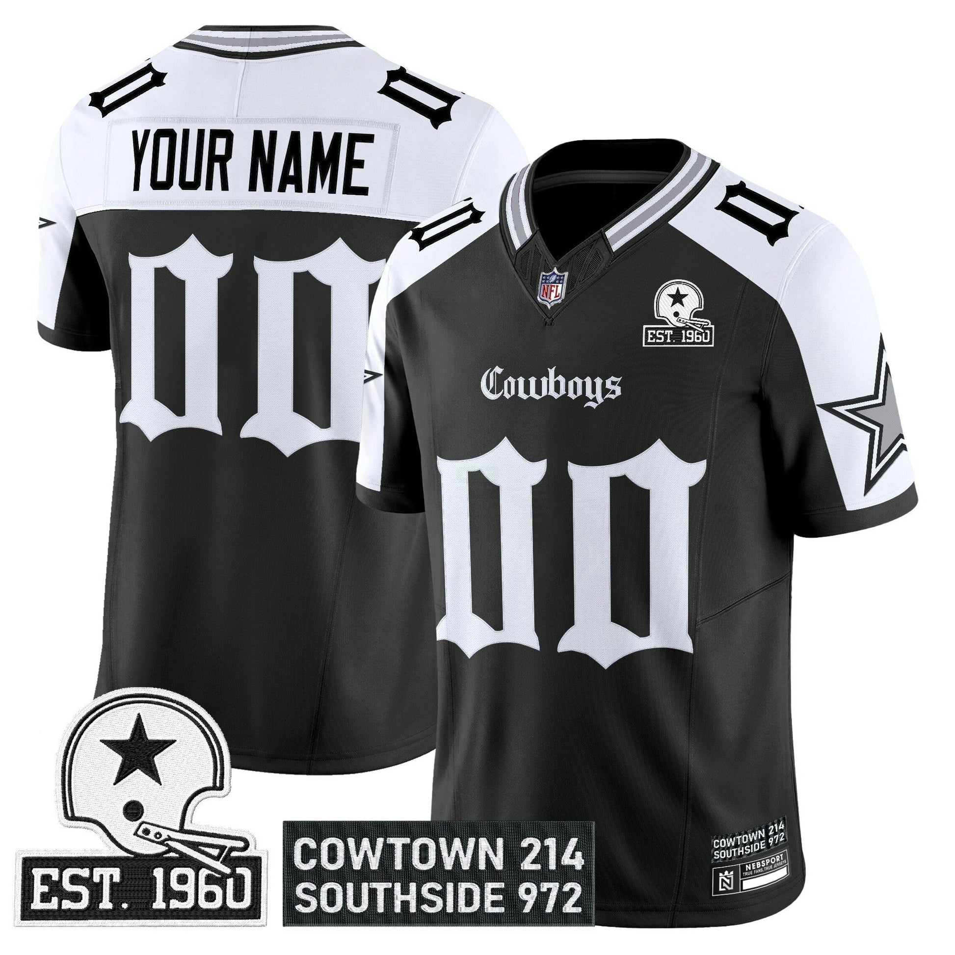 Camisa NFL Dallas ‘Gothic Lone Star Edition’ Vapor Limited Jersey