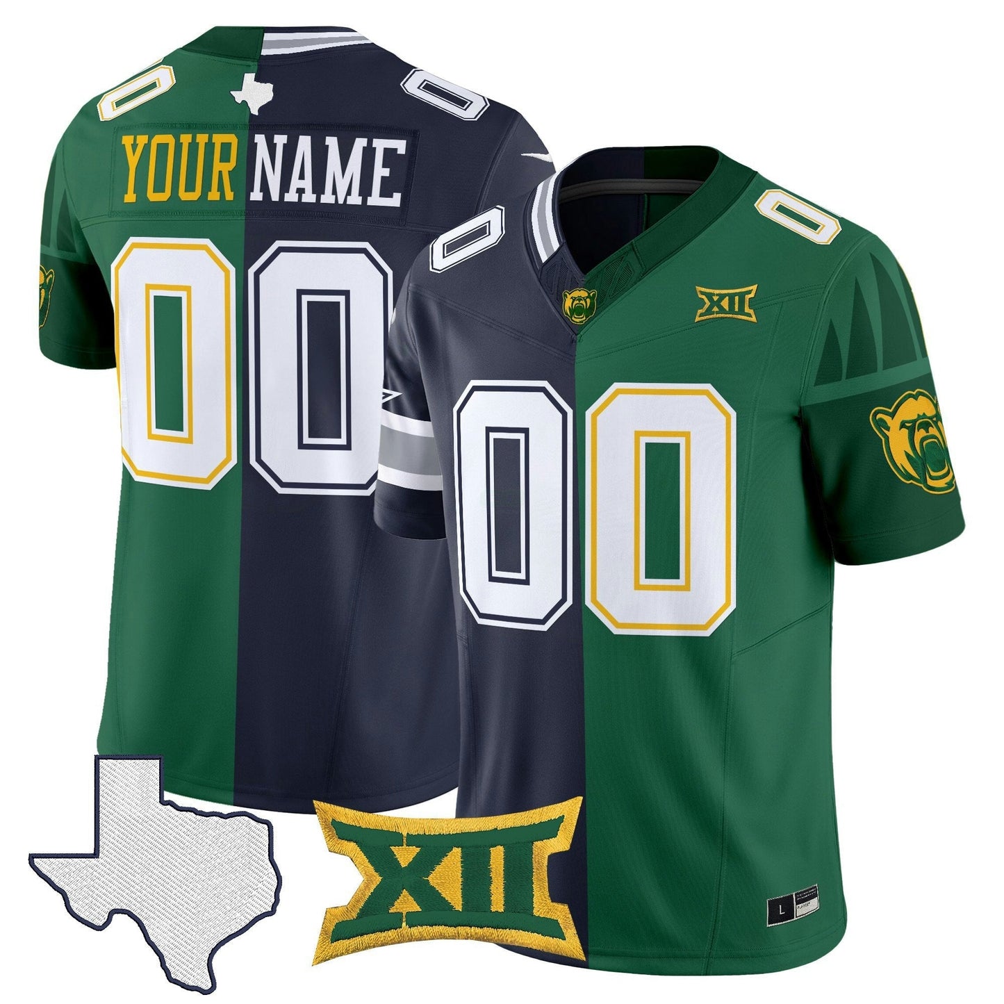 Camisa NFL Dallas x College Football’ Split Vapor Limited Jersey