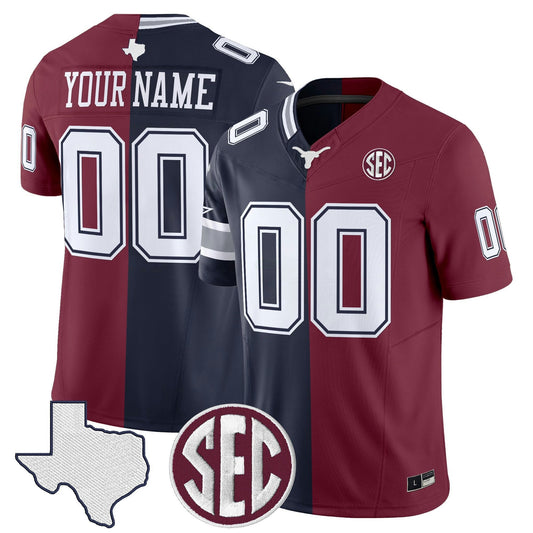 Camisa NFL Dallas x College Football’ Split Vapor Limited Jersey