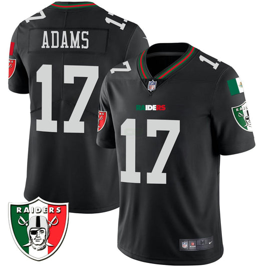 Camisa NFL Davante Adams Las Vegas Mexico Jersey - Preta