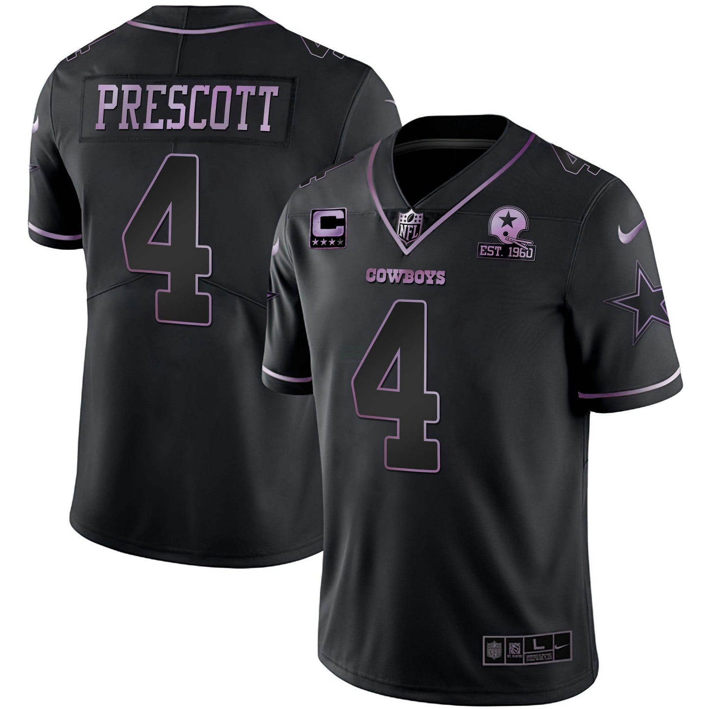 Camisa NFL Deep Purple Vapor Limited Est 1960 Patch