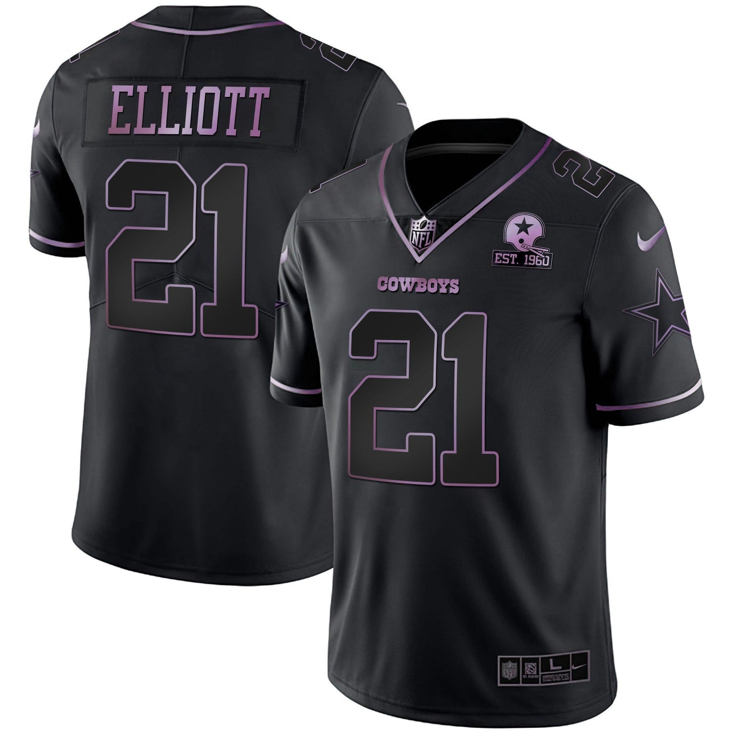 Camisa NFL Deep Purple Vapor Limited Est 1960 Patch