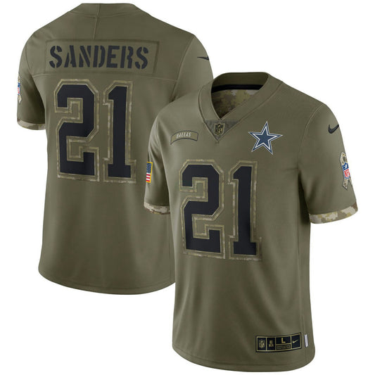 Camisa NFL Deion Sanders Dallas Salute To Service Jersey - Salute To Service