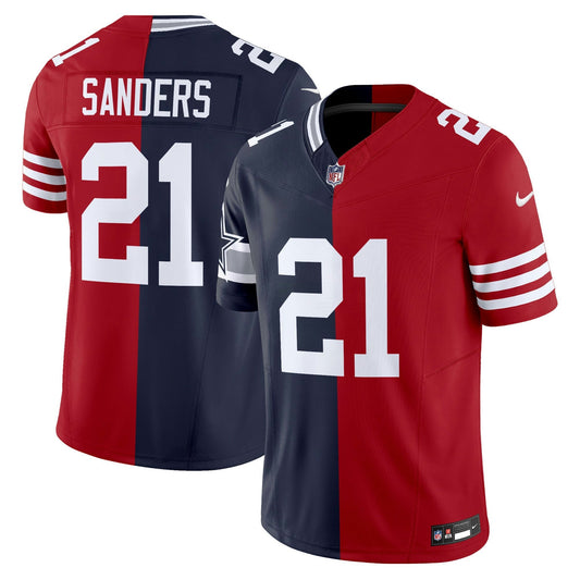 Camisa NFL Deion Sanders Split Vapor Limited Jersey - 49ers - Cowboys