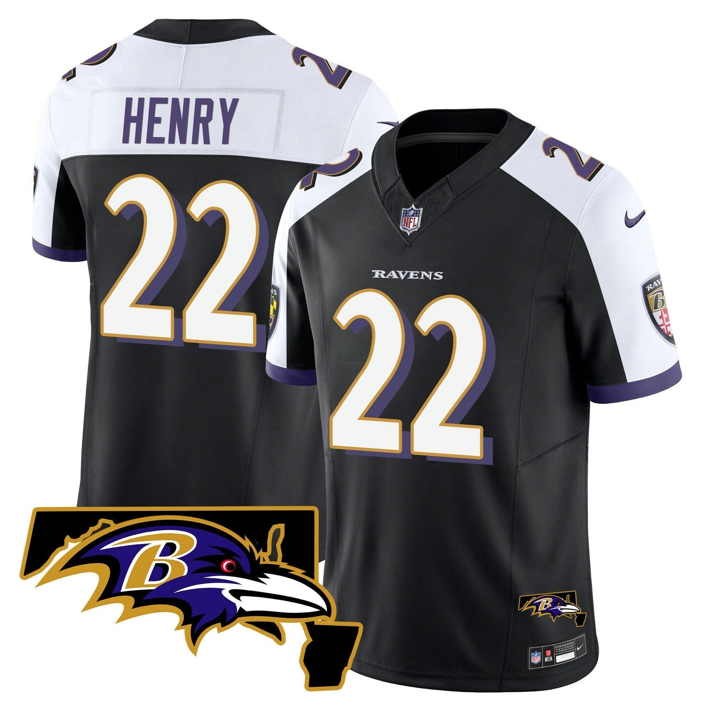 Camisa NFL Derrick Henry Maryland Patch Vapor Limited Jersey