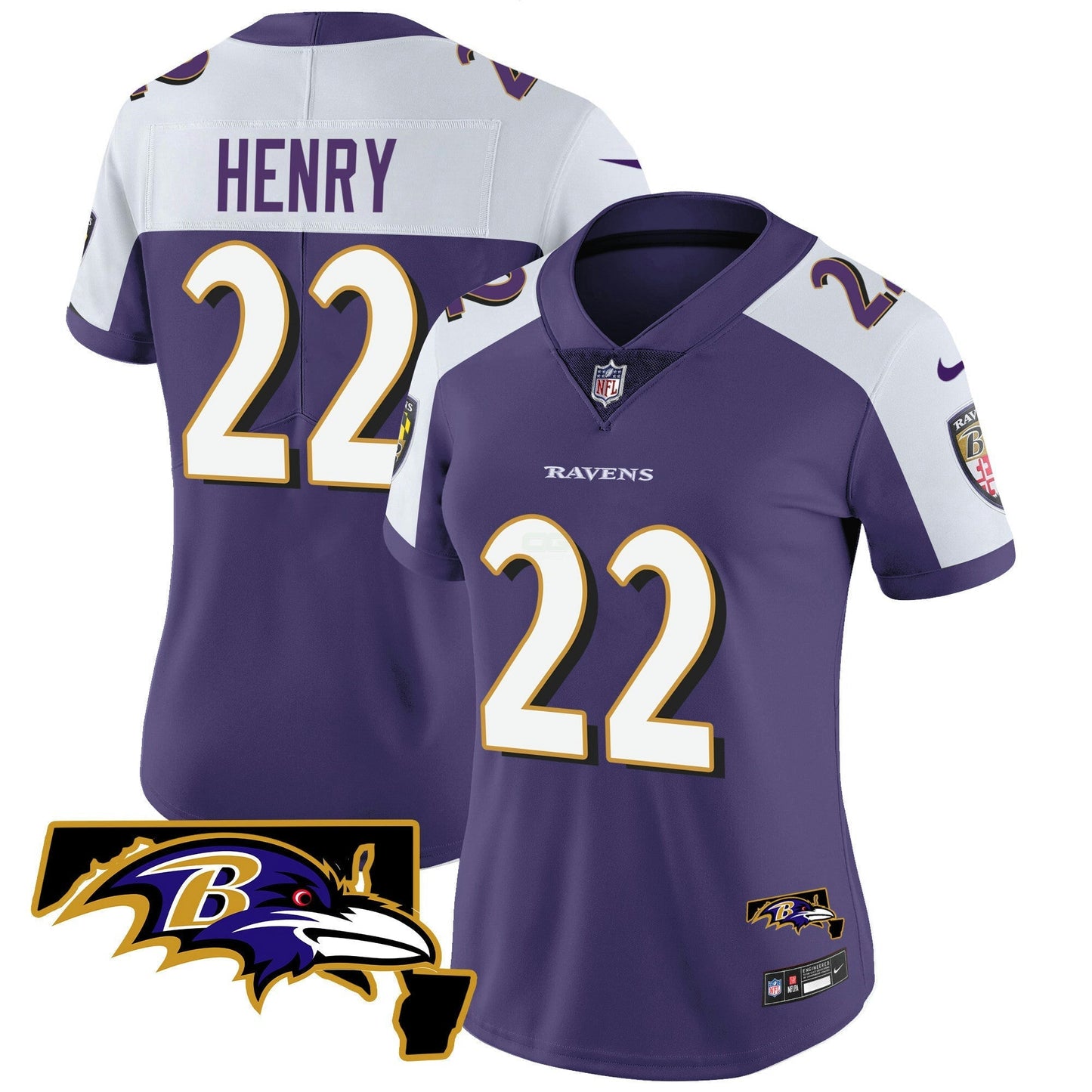 Camisa NFL Derrick Henry Maryland Patch Vapor Limited Jersey