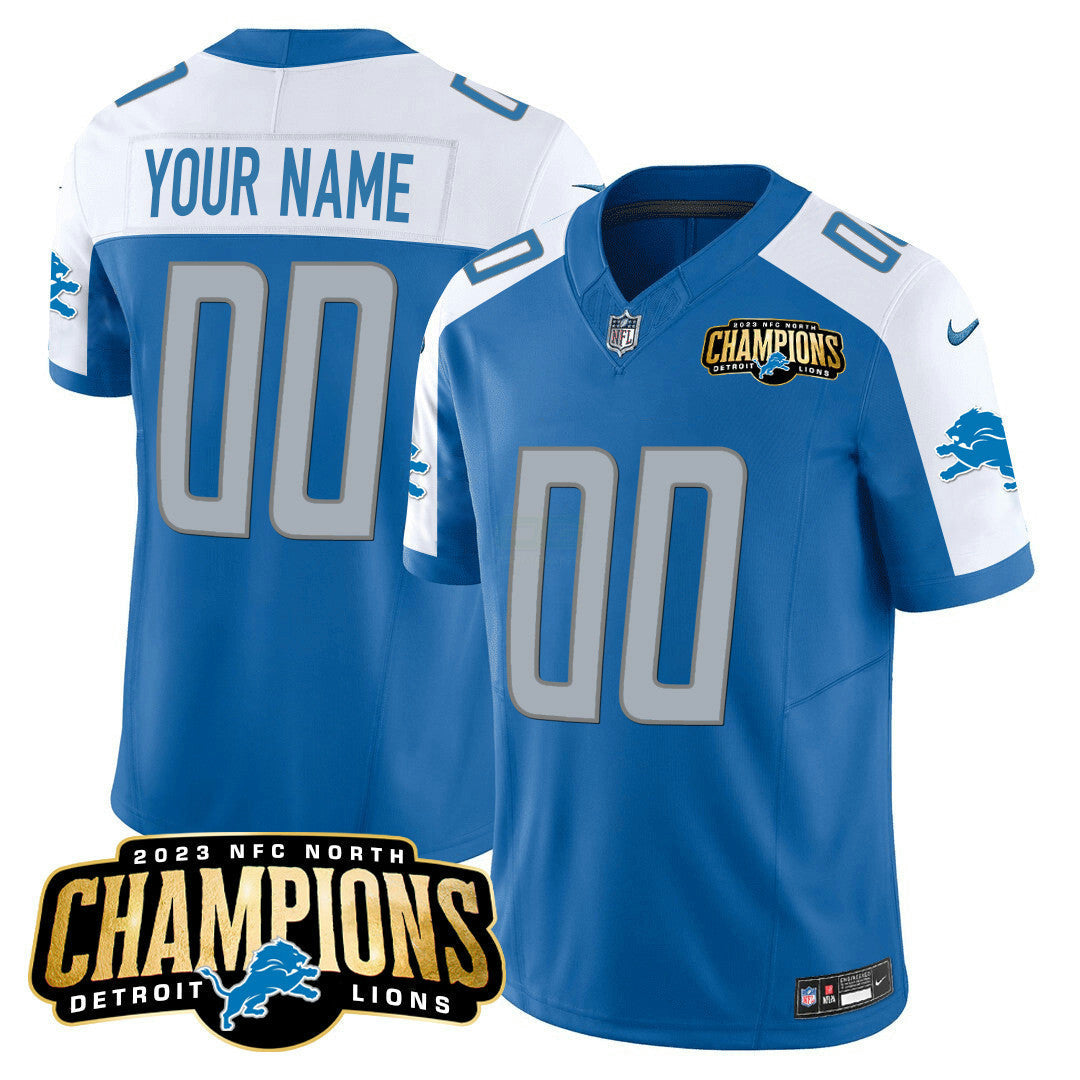 Camisa NFL Detroit 2023 NFC North Champions Patch Vapor Jersey
