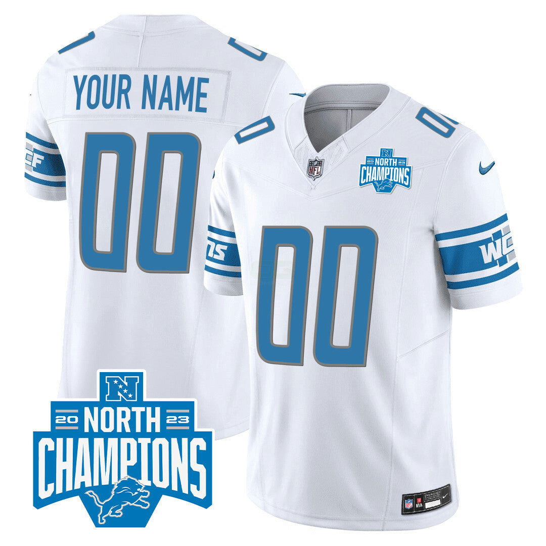 Camisa NFL Detroit 2023 NFC North Division Champions Patch Vapor Jersey