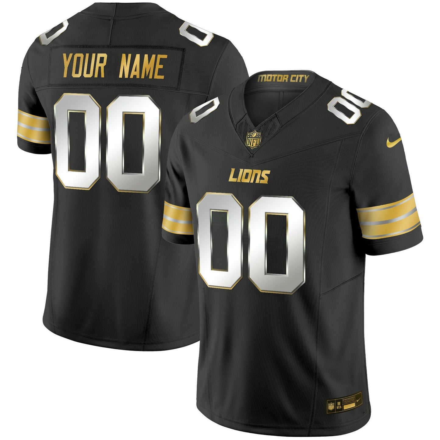 Camisa NFL Detroit 2024 Dourada Vapor Limited Jersey
