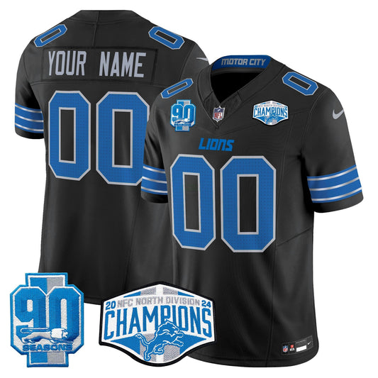 Camisa NFL Detroit 2024 NFC North Division Champions Patch Vapor Limited Jersey