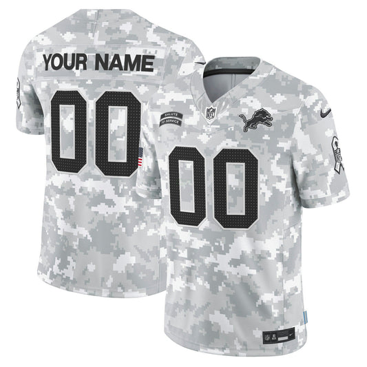 Camisa NFL Detroit 2024 Salute to Service Vapor Limited Jersey – Arctic Camo - Custom