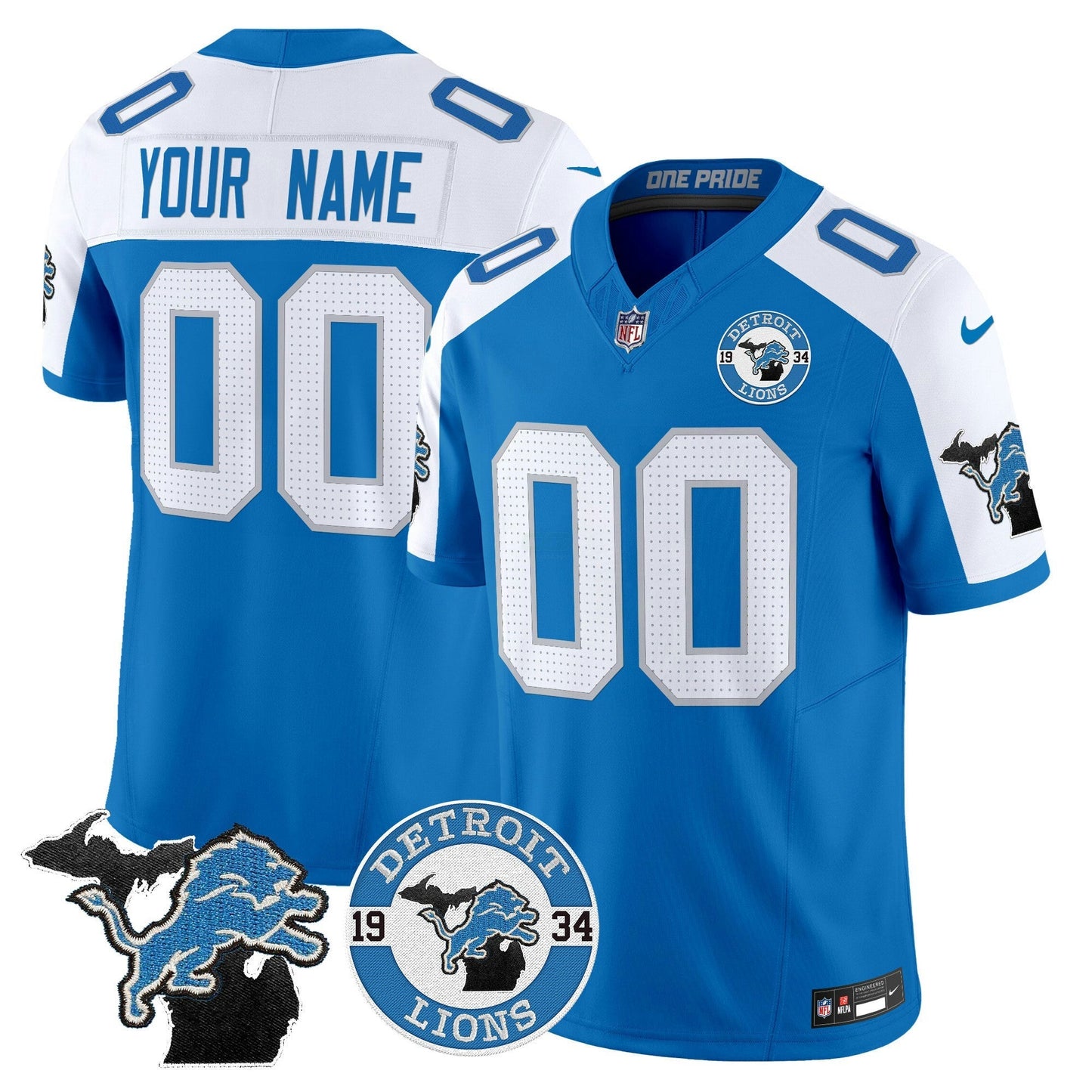 Camisa NFL Detroit 2024 Vapor Limited Jersey – Est. 1934 Patch