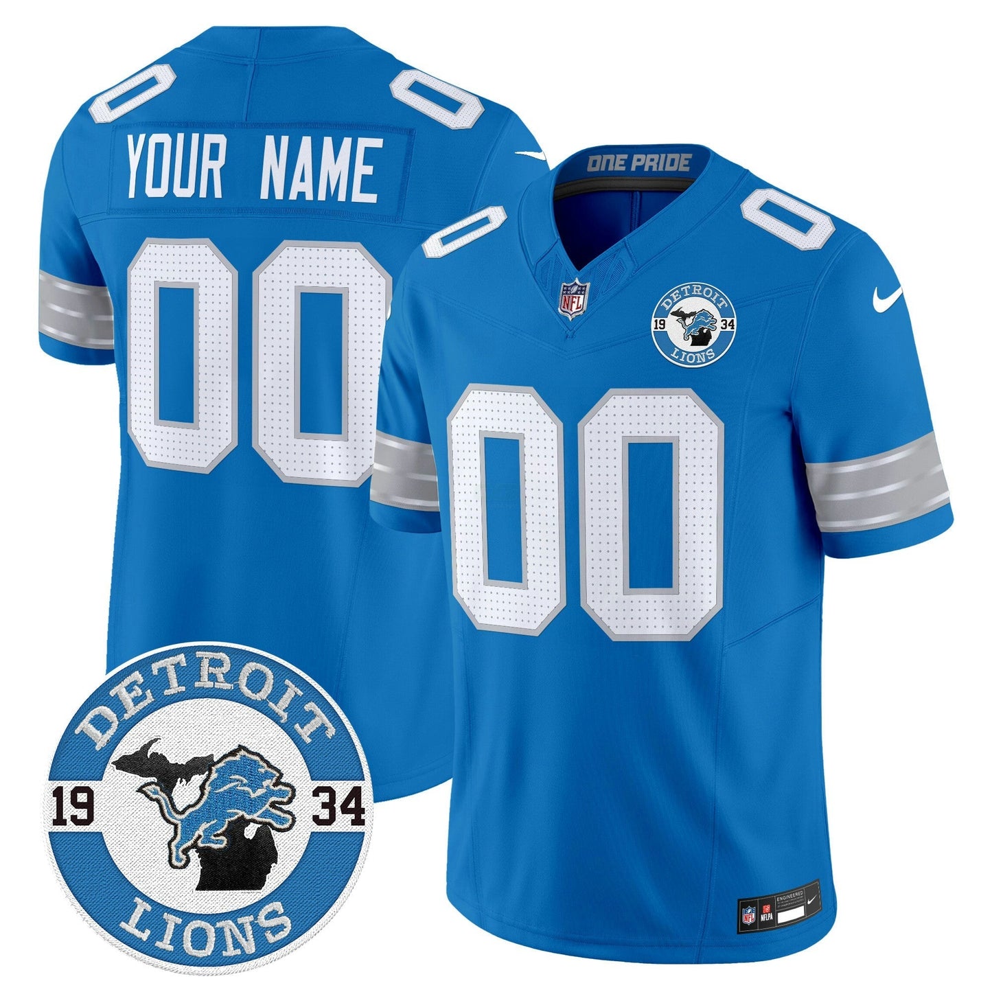 Camisa NFL Detroit 2024 Vapor Limited Jersey – Est. 1934 Patch