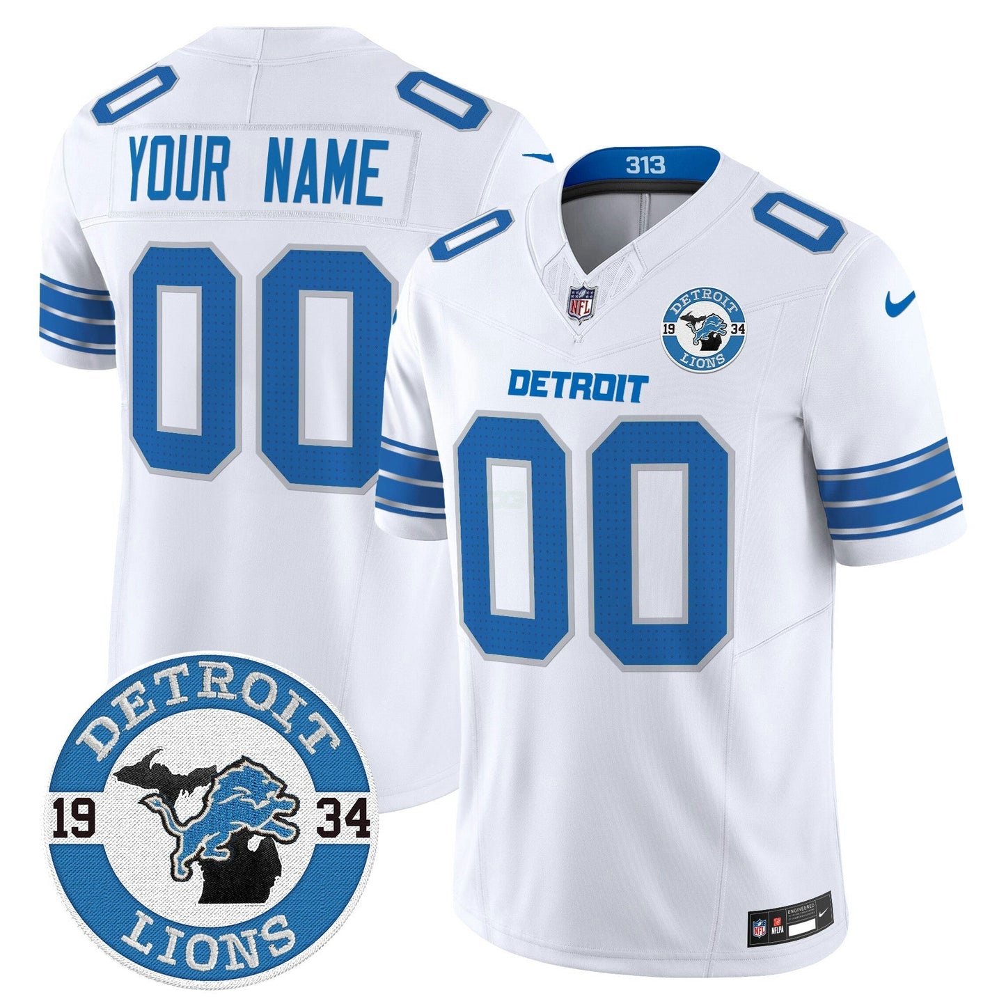 Camisa NFL Detroit 2024 Vapor Limited Jersey – Est. 1934 Patch
