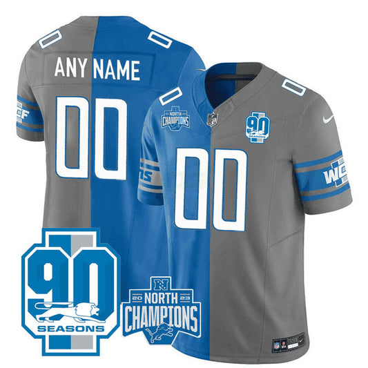 Camisa NFL Detroit 90th Season & NFC Champions Patch Split Jersey - Split Azul