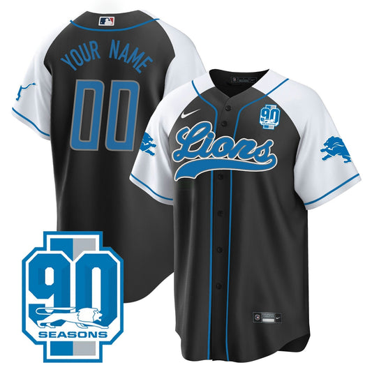 Camisa NFL Detroit Lions Detroit 90th Year Patch Jersey - Baseball