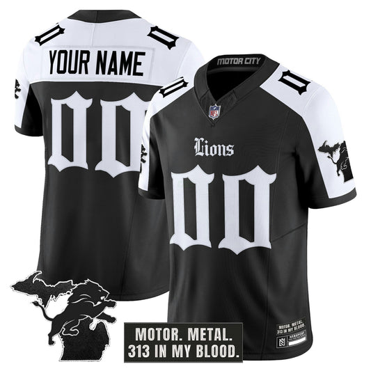 Camisa NFL Detroit ‘Gothic Motor Grit Edition’ Vapor Limited Jersey