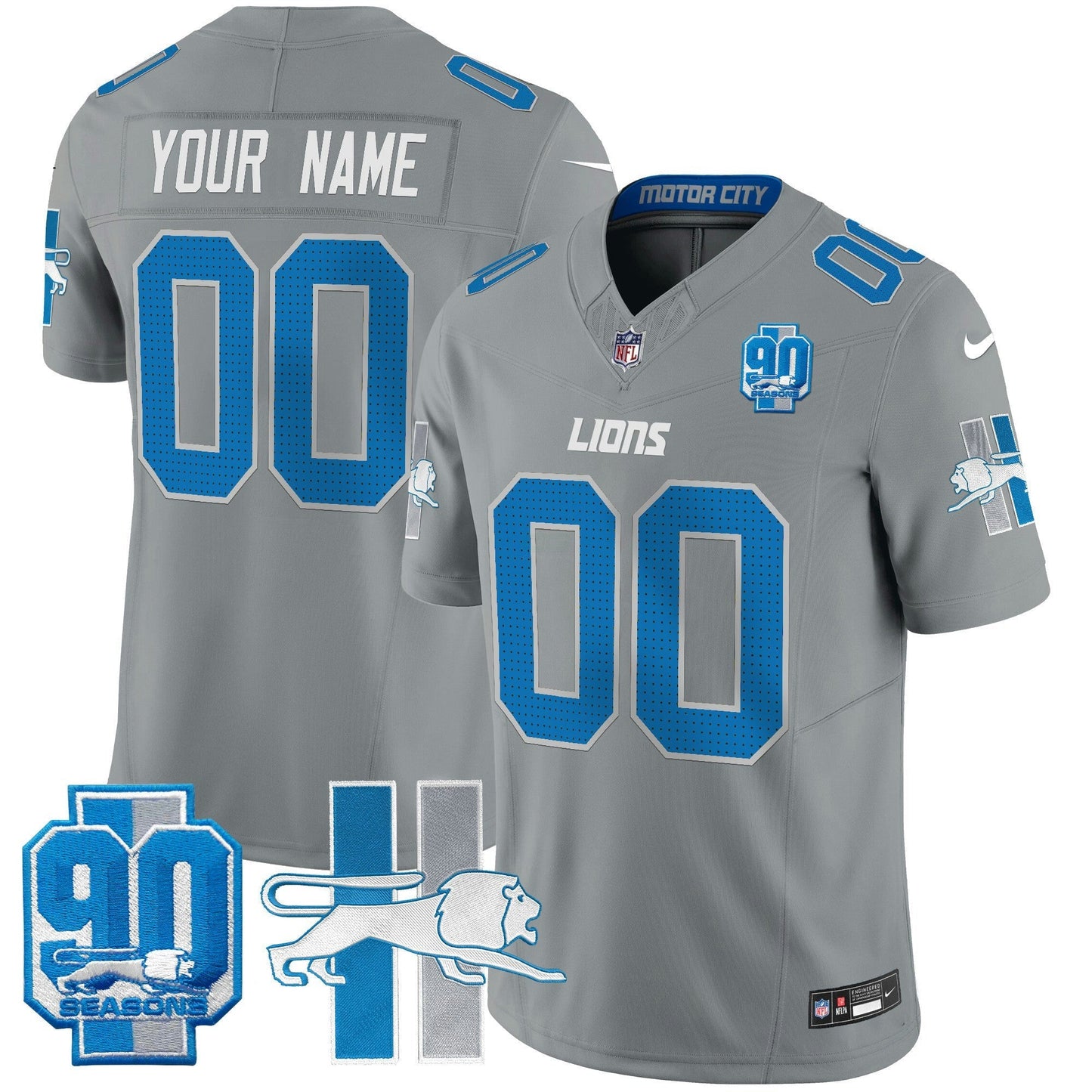 Camisa NFL Detroit Lions Detroit Lion 1946 Throwback Vapor Limited Jersey