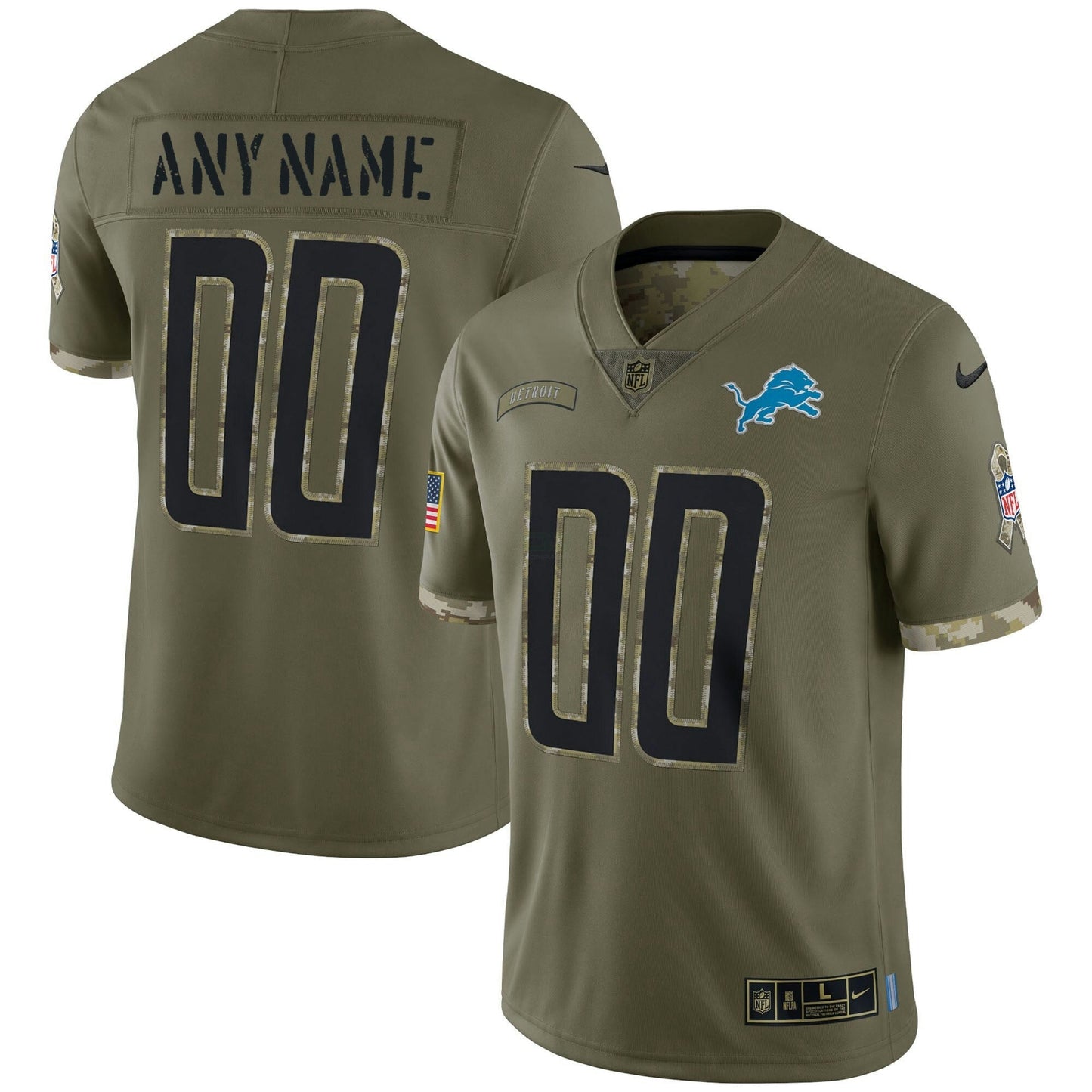 Camisa NFL Detroit Lions Salute To Service Jersey - Salute To Service
