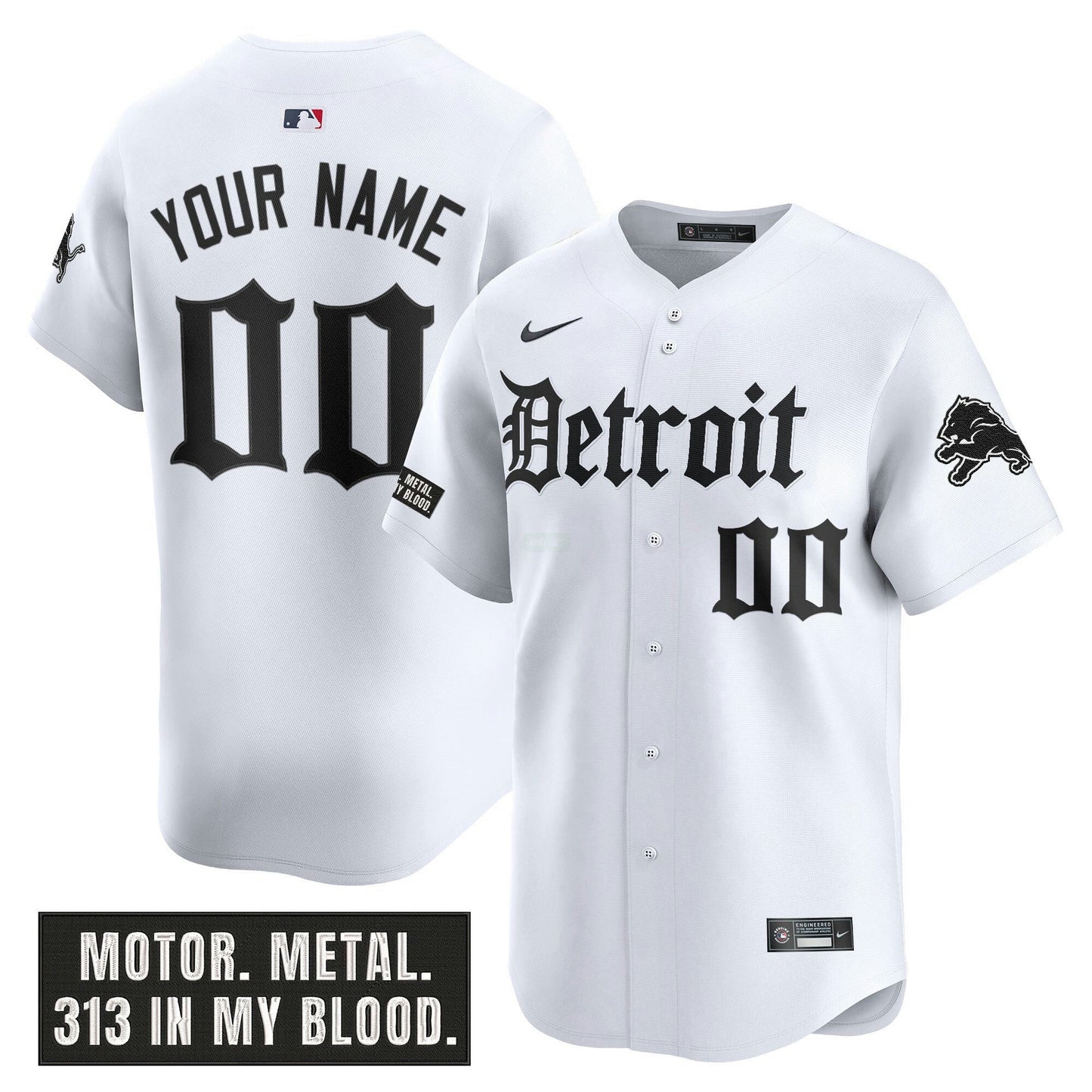 Camisa NFL Detroit ‘Motor Gothic Edition’ Vapor Premier Limited Jersey
