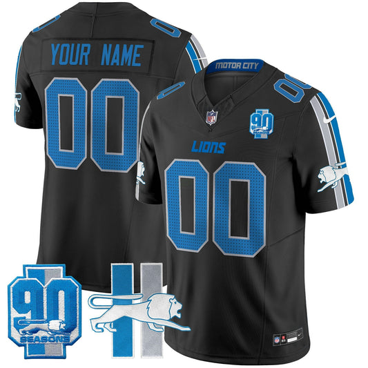 Camisa NFL Detroit Throwback 90th Year Patch Vapor Limited Jersey