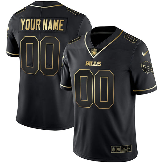 Camisa NFL Dourada and Split Custom Name and Number