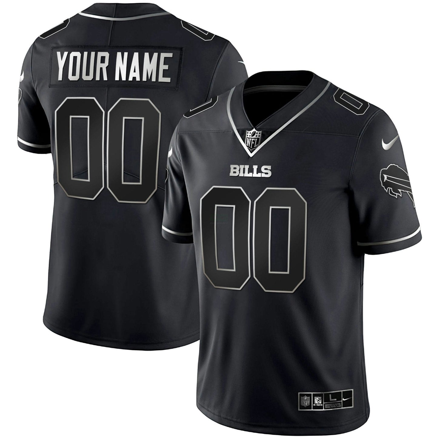 Camisa NFL Dourada and Split Custom Name and Number