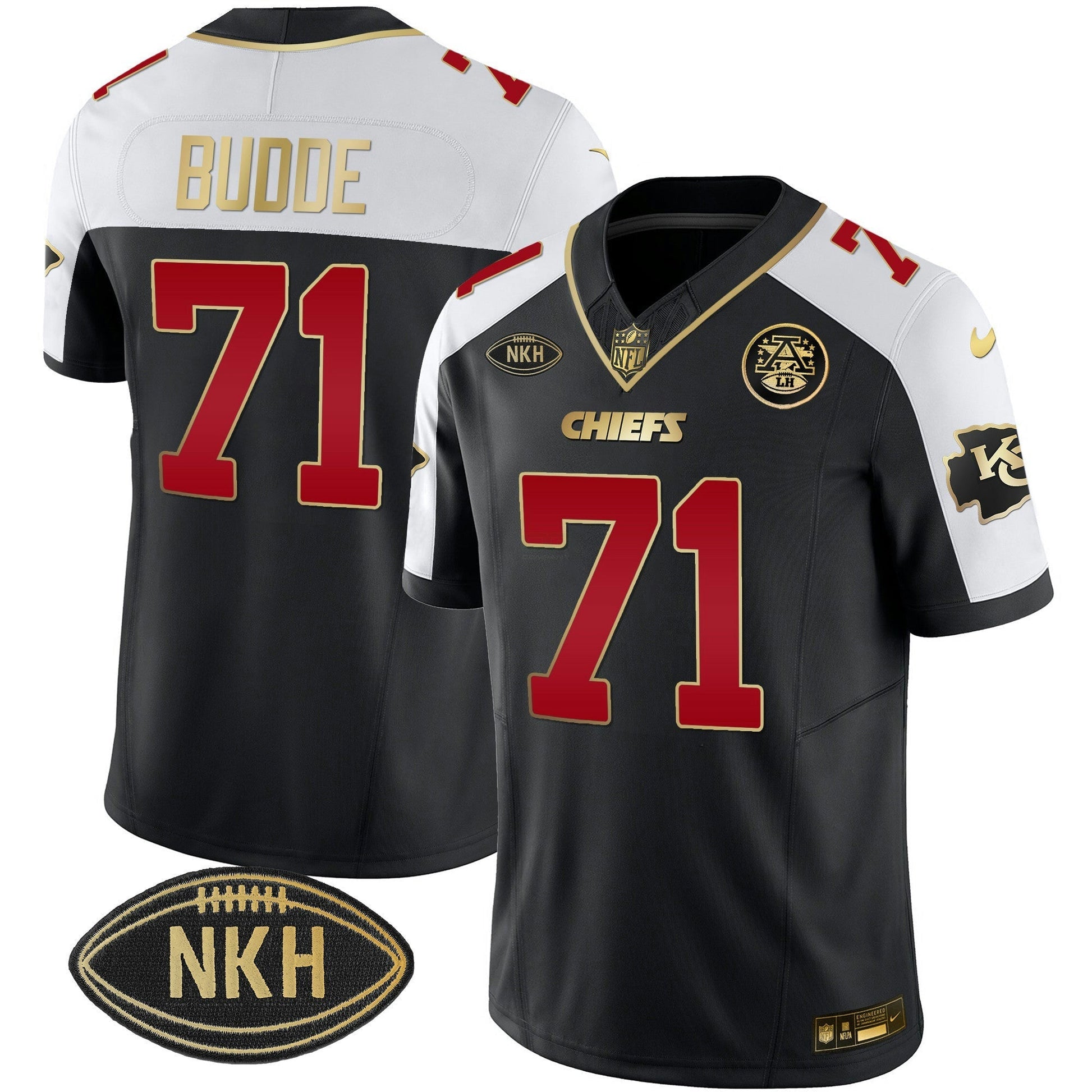 Camisa NFL Ed Budde Gold Vapor Jersey