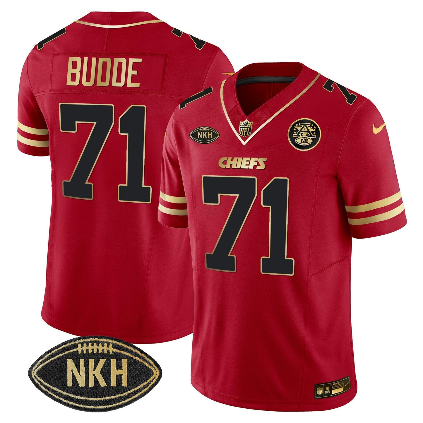 Camisa NFL Ed Budde Gold Vapor Jersey