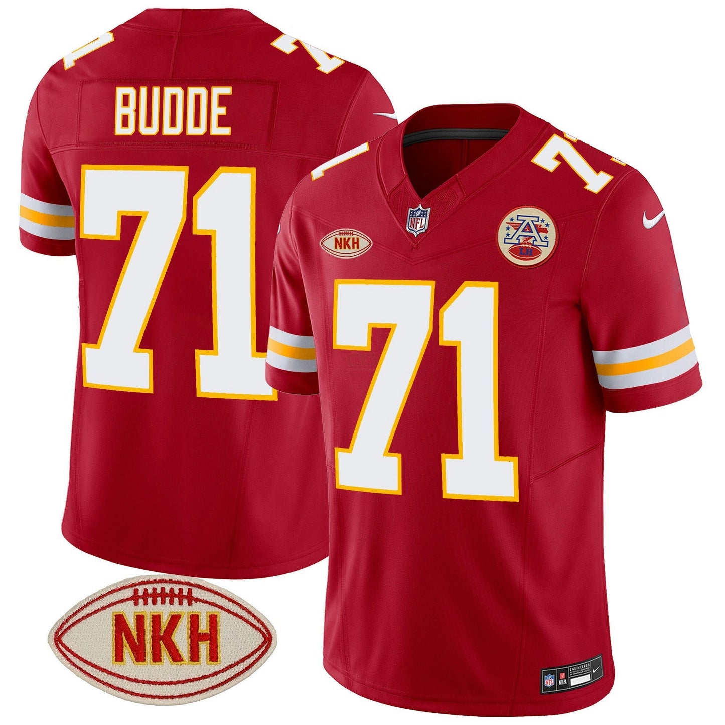 Camisa NFL Ed Budde Gold Vapor Jersey