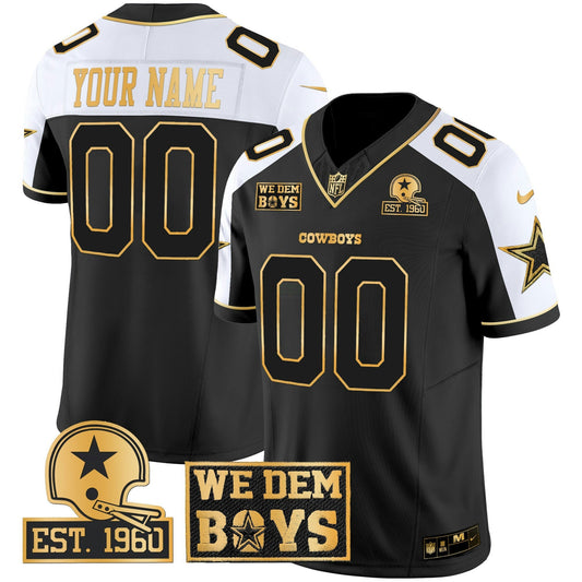 Camisa NFL Est. 1960 & We Dem Boyz Patch Dourada Vapor Limited Jersey