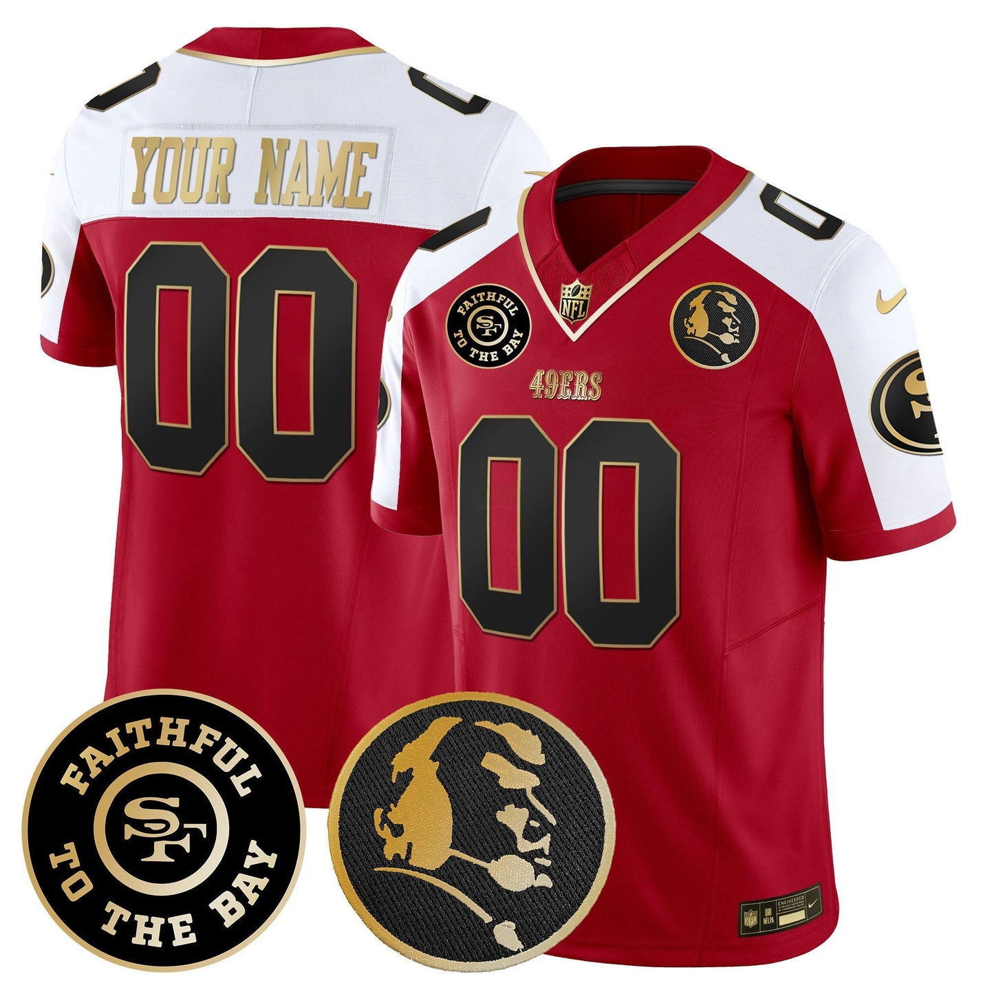 Camisa NFL Faithful & John Madden Patch Vapor Jersey