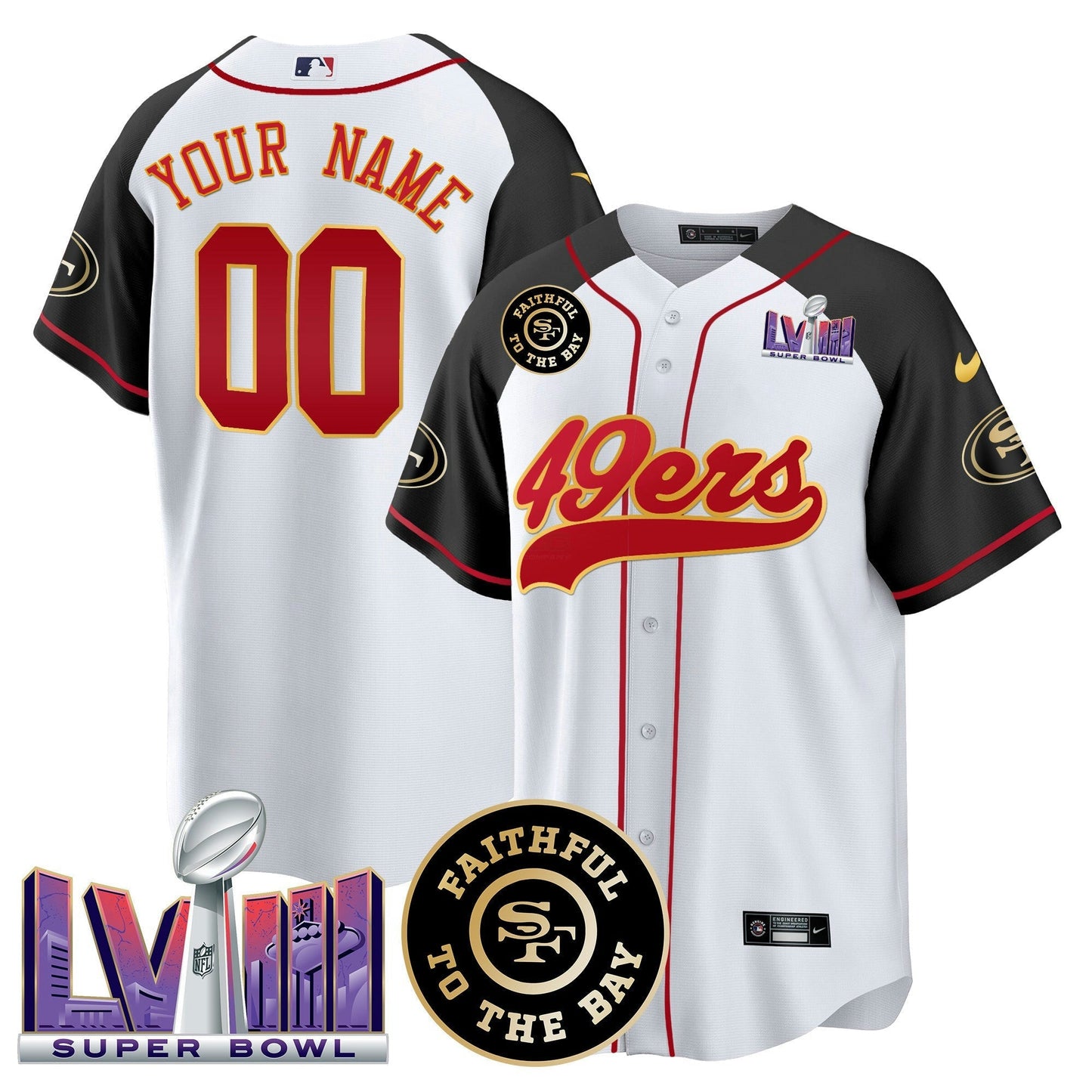 Camisa NFL Faithful & Super Bowl LVIII Patch Jersey