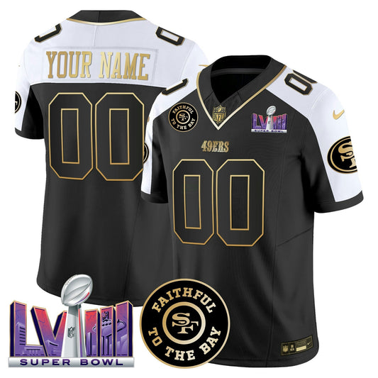 Camisa NFL Faithful & Super Bowl LVIII Patch Vapor Jersey V2