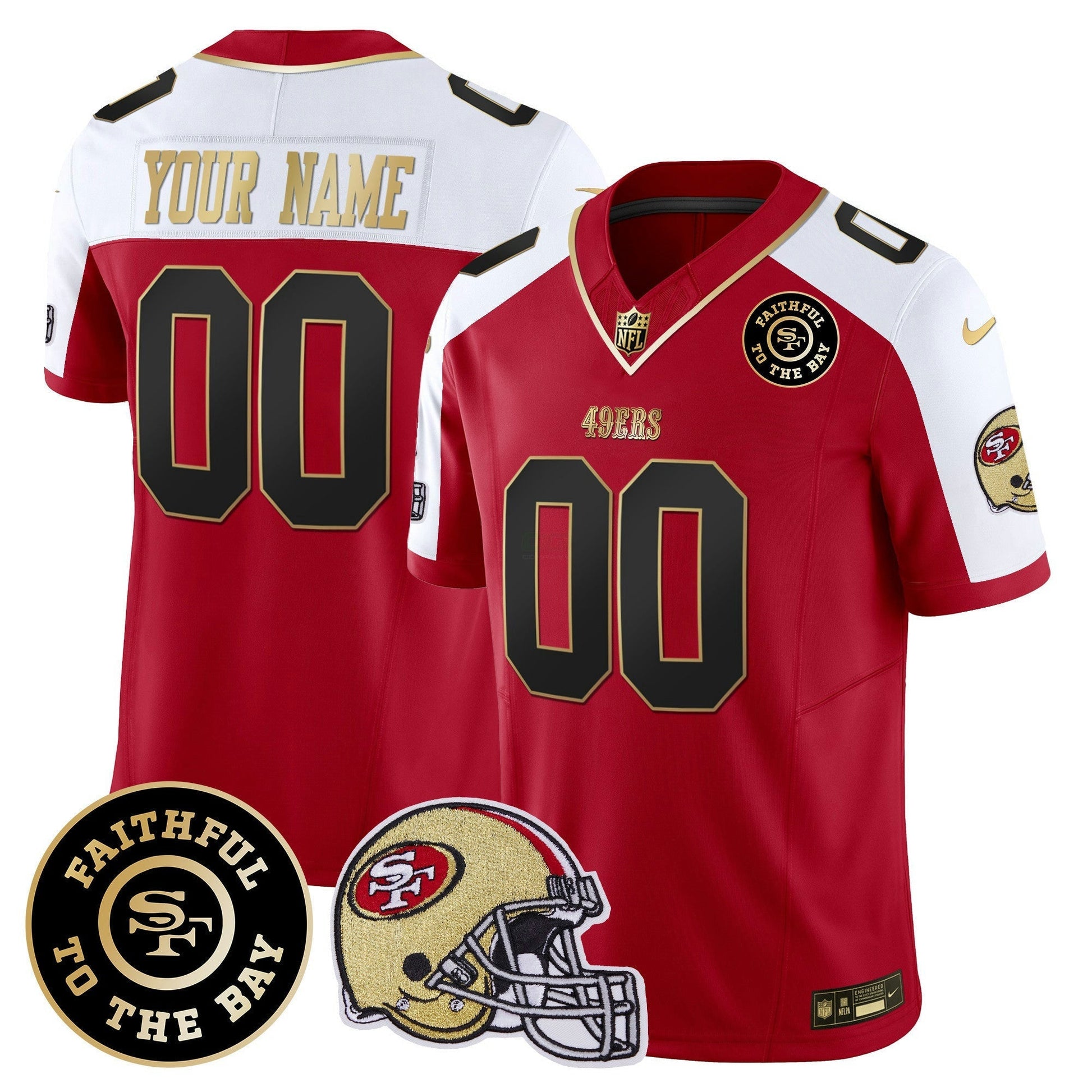 Camisa NFL Faithful To The Bay Patch Vapor Jersey V5