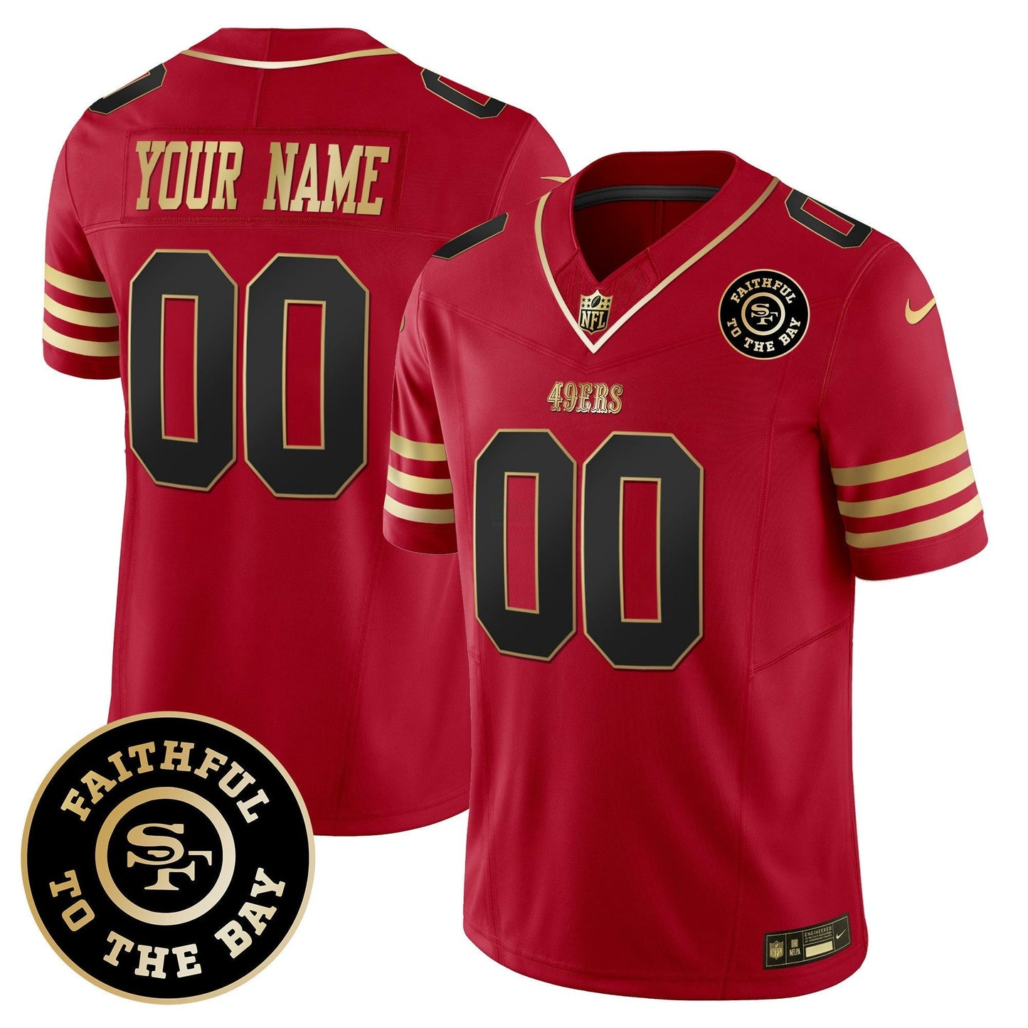 Camisa NFL Faithful To The Bay Patch Vapor Limited Jersey V7
