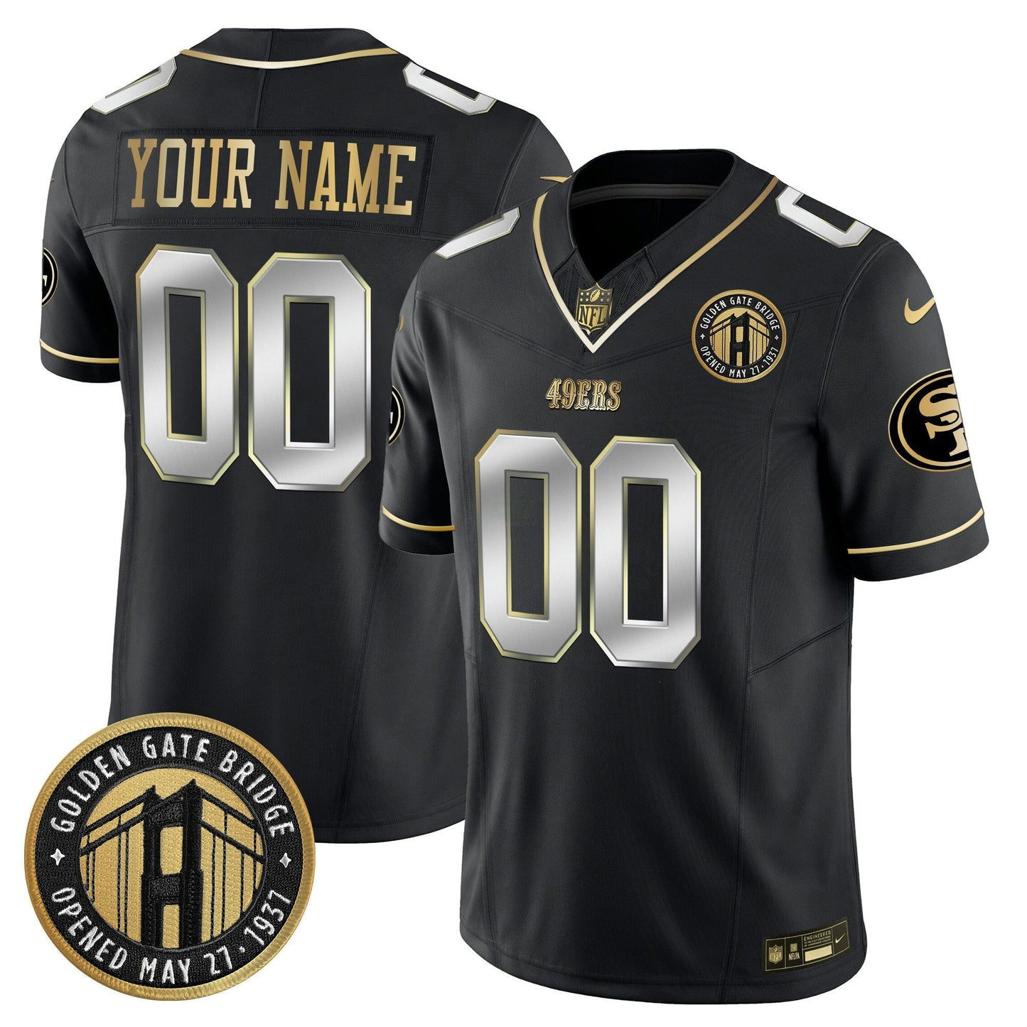 Camisa NFL Golden Gate Bridge Patch Vapor Limited Jersey