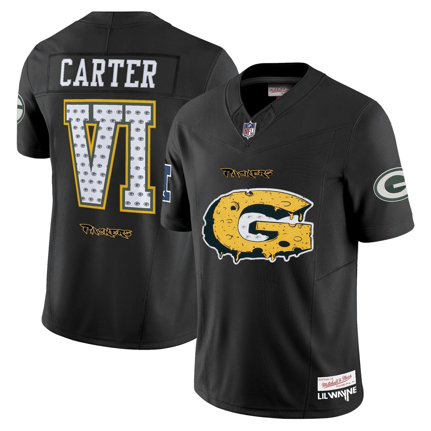 Camisa NFL Green Bay ‘Cheesehead’ x ‘Tha Carter VI’ Style Vapor Limited Jersey