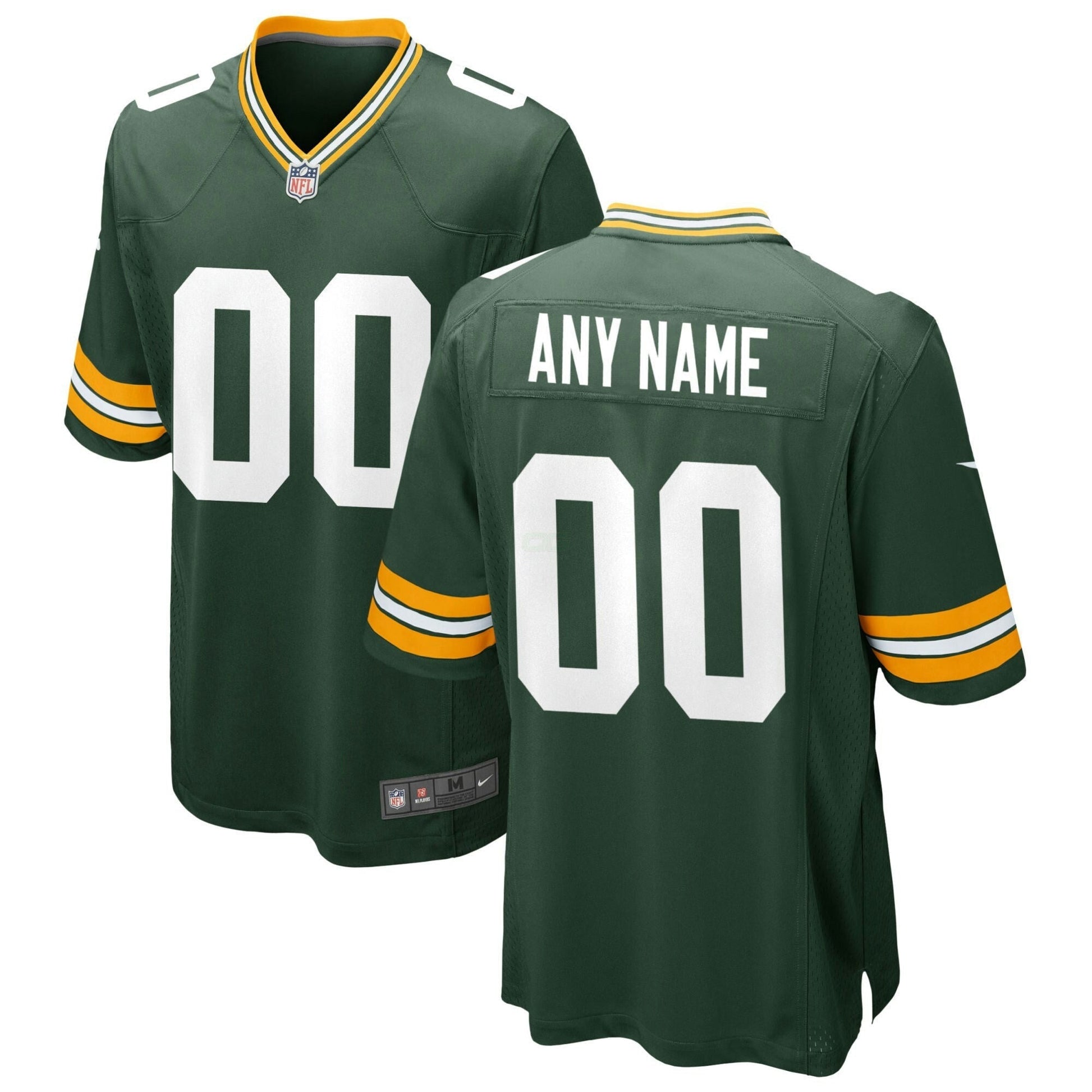 Camisa NFL Green Bay Custom Green Home Jersey - Verde
