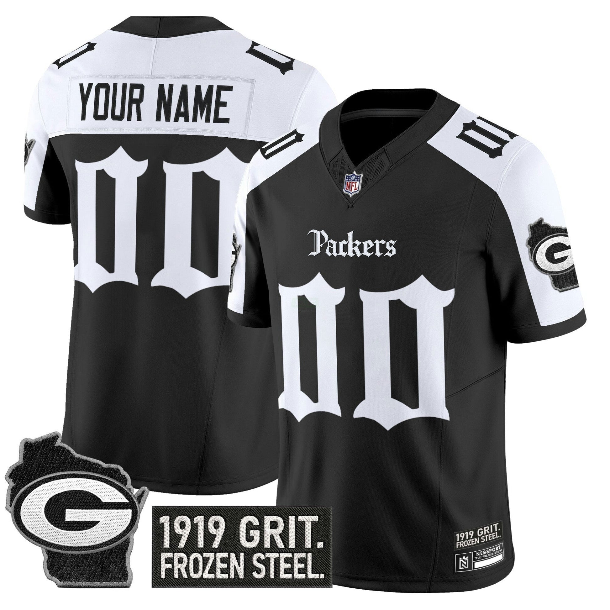 Camisa NFL Green Bay ‘Gothic Frozen Tundra Edition’ Vapor Limited Jersey