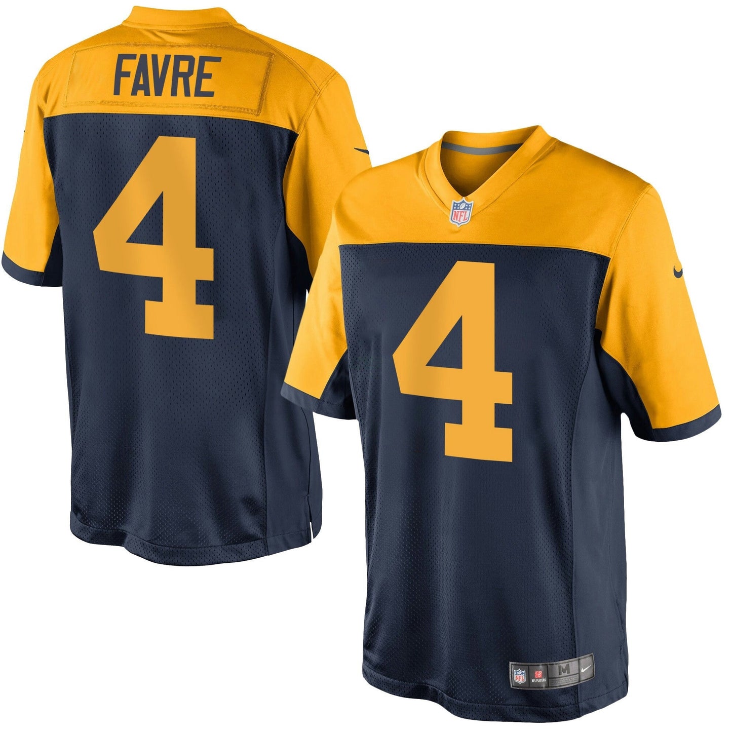 Camisa NFL Green Bay Throwback Azul Marinho Alternativa Jersey