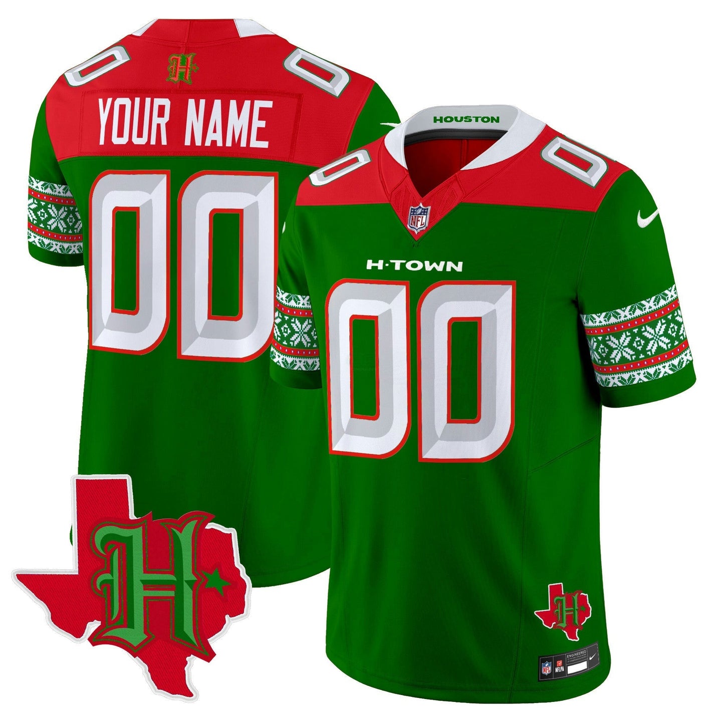 Camisa NFL Houston 2024 Christmas Vapor Limited Jersey
