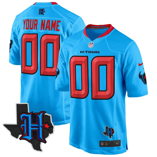 Camisa NFL Houston 2024 Texas Patch Game Jersey